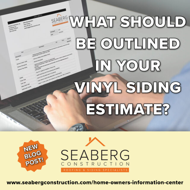 What Should Be Outlined In Your Siding Estimate?