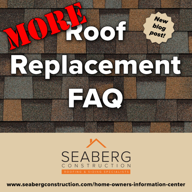 More Roof Replacement FAQ